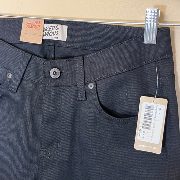 Naked & Famous Super Skinny Power Stretch Jeans - Men's Size 30 - Black - Picture 2 of 12